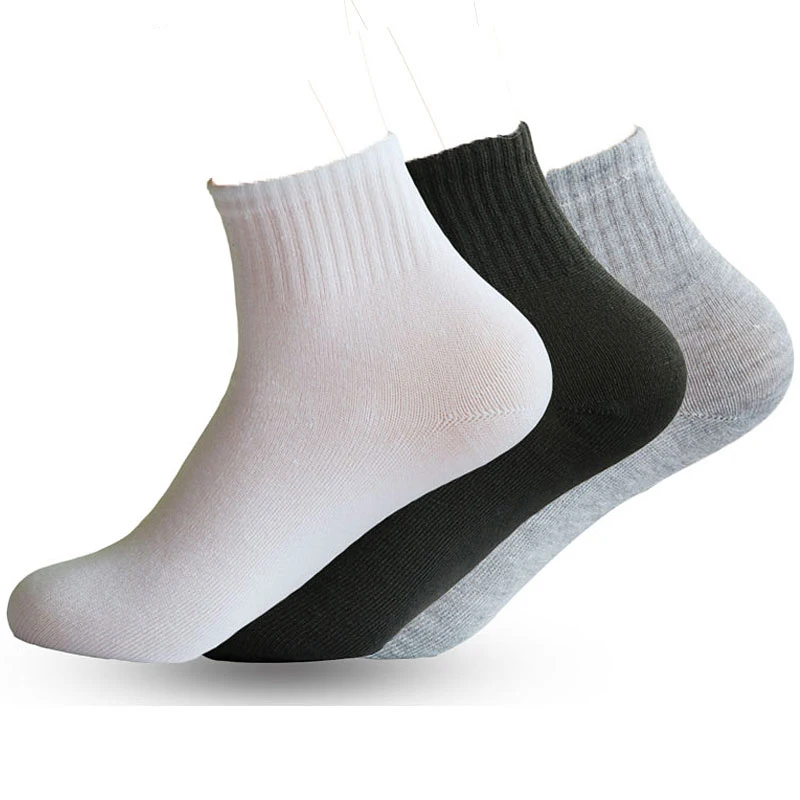 

4Pair Casual Socks Men Cotton Solid Half Tube Meias Ankle Sock Summer Thin Men Socks Herren Chaussettes Hommes Socken Mens Socks