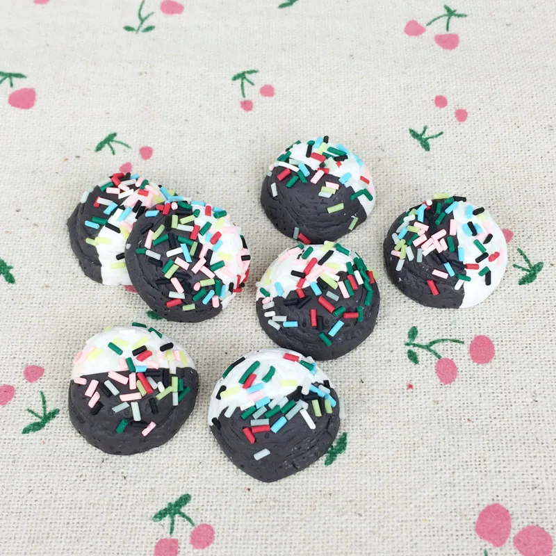 Плоская обратная сторона глина кабошон кавайный шар для мороженого