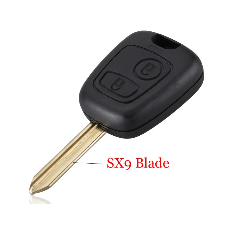 SX9 Blade Корпус для автомобильного ключа чехол 2 кнопки для peugeot 107 207 307 407 206 306 406 для Citroen C1 C2 C3 C4 Saxo Xsara Picasso Berlingo - Цвет: SX9 Blade