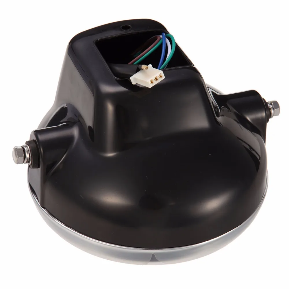 Черная круглая классическая фара для мотоцикла Yamaha YBR125 2002 2013 YBR 125|light for|light for
