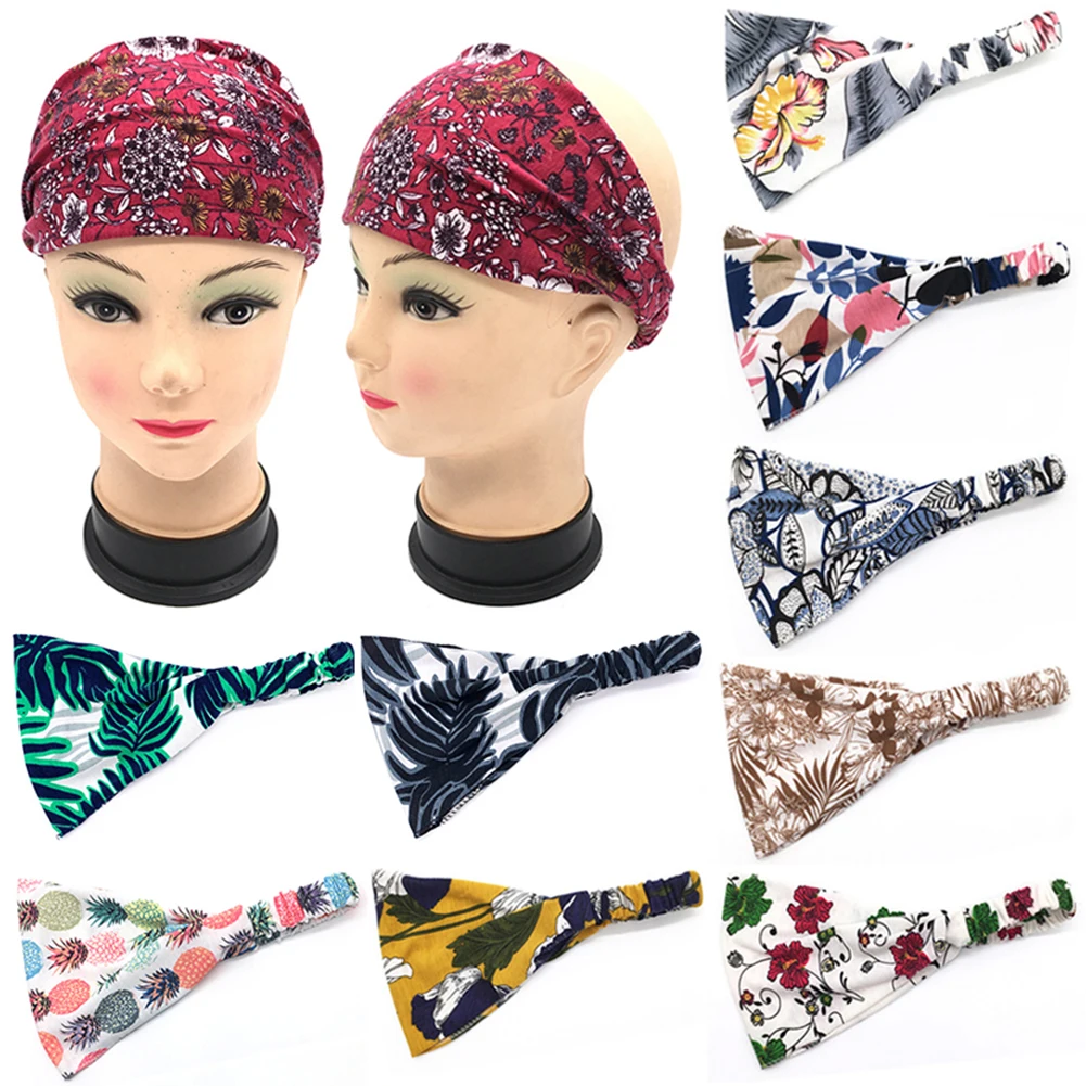 

Bohemia BOHO Wide Cotton Stretch Women Headbands Headpiece Headwrap Turban Headwear Bandage Hair Bands Bandana dress accessories