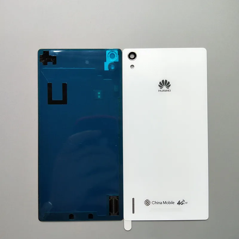 Original mobile phone Housing Cover for HUAWEI P7 5 Inch Back Door Replacement Case Adhesive Sticker 2 Colors in stock | Мобильные