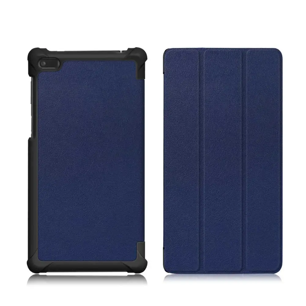 TB-7504 KST DarkBlue Из искусственной кожи чехол Чехол для lenovo Tab 7 tab7 TB-7504x tb-7504f планшет funda чехол для lenovo tab 4 7 Чехол - Цвет: TB-7504 KST DarkBlue