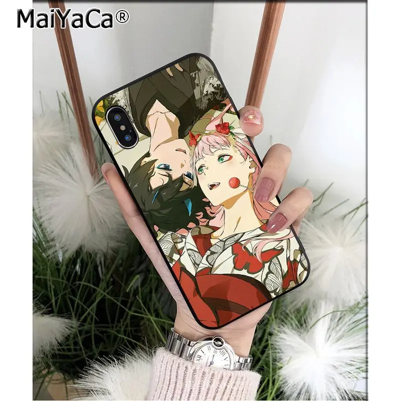 Мягкий чехол из ТПУ MaiYaCa darling in the franxx для iPhone X XS MAX 6 6s 7 7plus 8 8Plus 5 5S SE XR | Мобильные