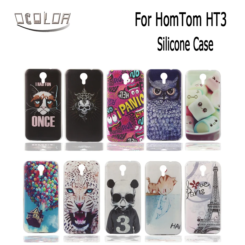 Защитный силиконовый чехол ocolor для HOMTOM HT3/HT3 Pro, противоударный чехол на заднюю панель с 10 типами для HOMTOM HT3/HT3 Pro