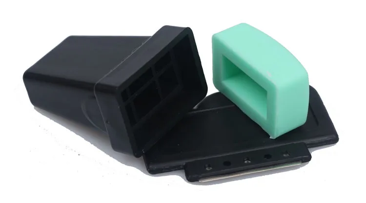 2 Pcs Set New Silicone Square Head Nail Stamp Scraper Stamper Transfer Stamping Plate Tool Green Best Deal ! | Красота и здоровье