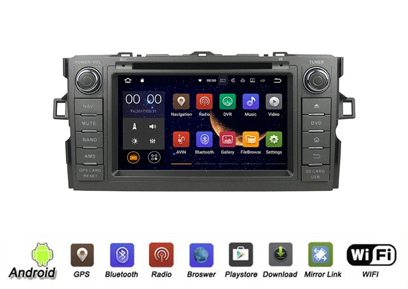 Yessun для Toyota Corolla Auris 2007~ 2012 Android мультимедийный плеер система автомобиля Радио Стерео gps Навигация Аудио Видео