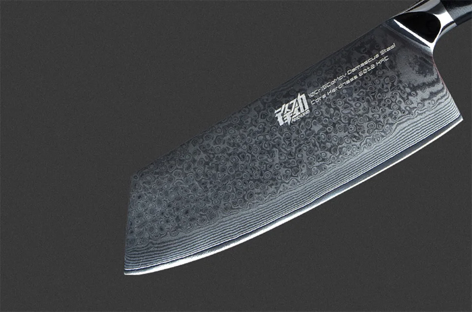 FINDKING G10 набор дамасских ножей с ручкой 7 дюймов нож для мясника 8 дюймов нож для шеф-повара 5 дюймов нож для фруктов 67 слоев дамасской стали