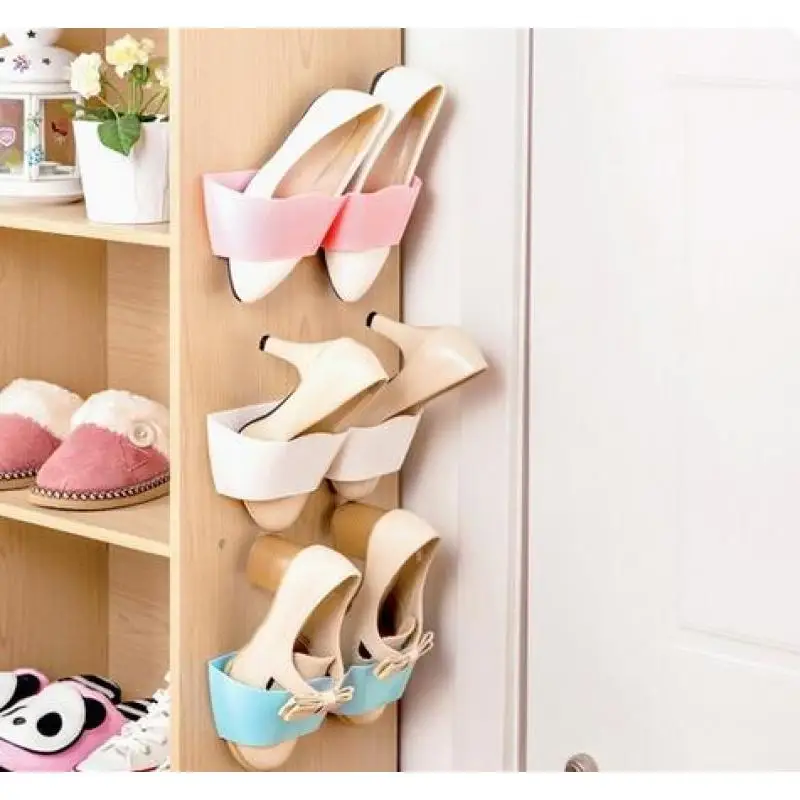 1 шт. Гостиная Ванная комната настенный хранения полка для обуви стойку