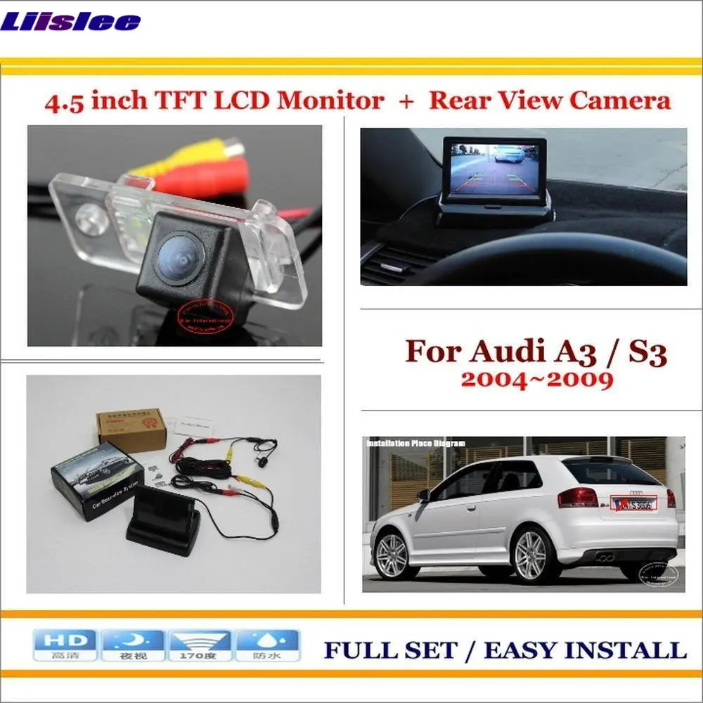 Автомобильная камера для Audi A3 S3 2004-2009 обратная задняя 4 3 &quotTFT ЖК-экран монитор