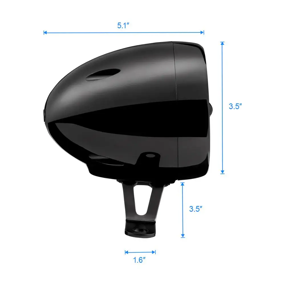 ATV UTV черный 1000W 4 шт./компл. усилитель Bluetooth мотоцикл стерео Динамик Водонепроницаемый усилитель аудио Системы FM Стандартный