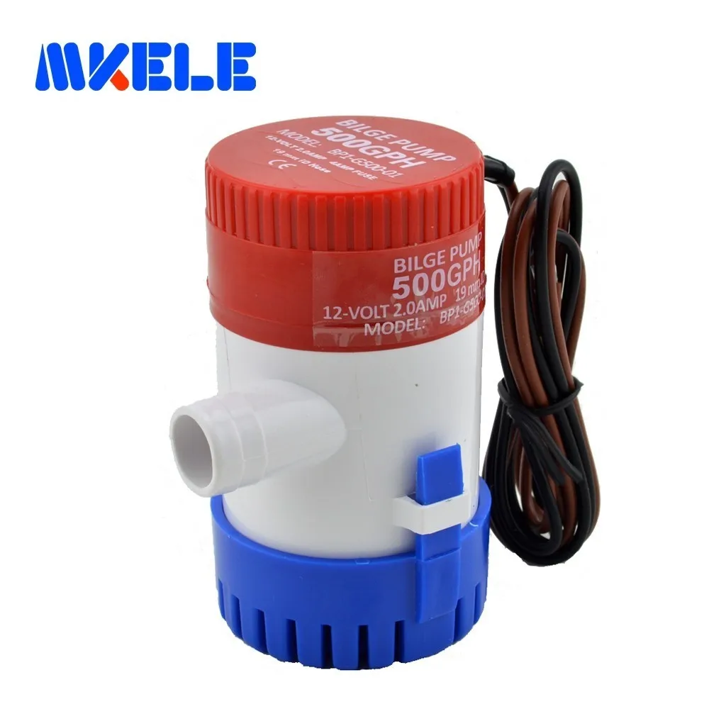 New 12/24V Submersible pump yacht drainage Fishing Boat Water Bilge Pump marine 500GPH 1900LPH Hotsale Durable GT56 TK0996 | Обустройство