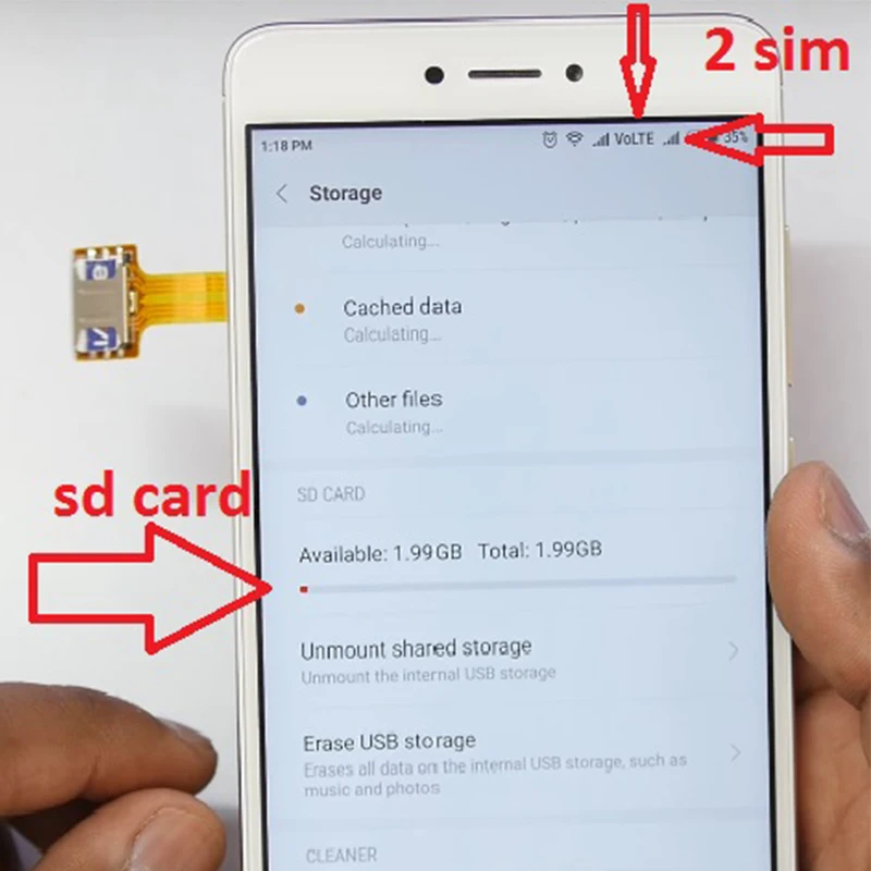 Для Android удлинитель 2 микро удлинитель адаптер двойной Micro SD адаптер Micro SIM карта гибридный двойной для samsung S7/S7 Edge/S8/E5