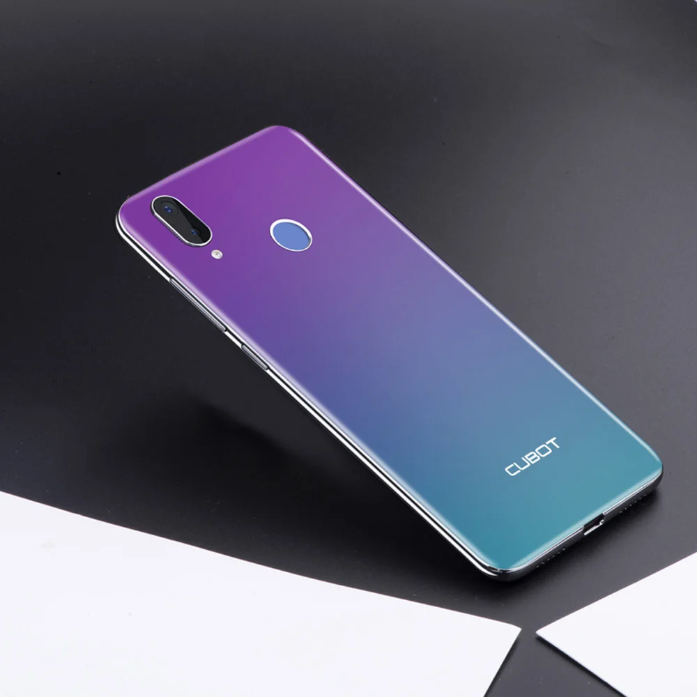 Смартфон Cubot X19 Helio P23 Octa-Core с двойной камерой 16 МП, диагональю 5,93 дюйма, разрешением 2160 * 1080 FHD +, функцией распознавания лица Face ID, большой батареей 4000 мАч, 4 ГБ ОЗУ + 64 ГБ памяти.