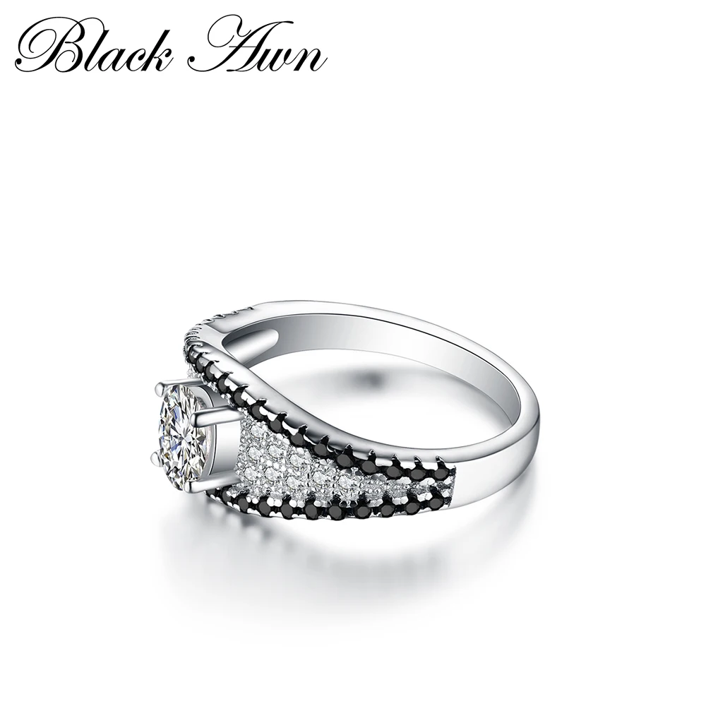 Кольцо женское из серебра 100% пробы с черно белым камнем|ring for|rings for womenrings women black |