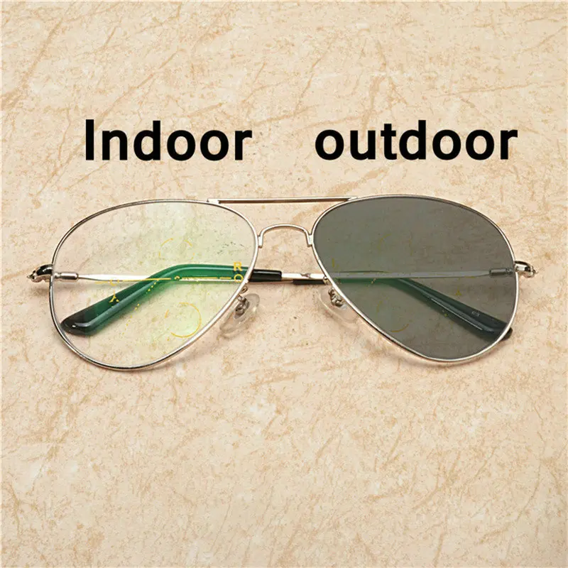 Мужские фотохромные очки для чтения с регулируемым зрением и мультифокальным