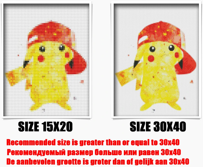 5D DIY Алмазная картина с рисунком Пикачу Покемон полная квадратная Алмазная вышивка крестиком Декор полная круглая Алмазная мозаика кошка