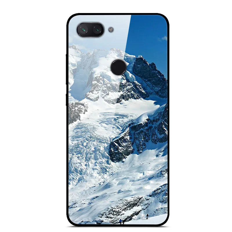 23 Чехол из закаленного стекла для Xiaomi Redmi 6, чехол с изображением планеты космоса, стеклянный чехол на заднюю панель для Xiaomi Redmi 7, 6, A, 7A, 6A, чехол для телефона Redmi6 - Цвет: 23