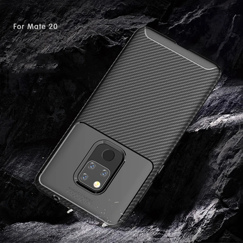 Akbktii Капа на huawei P30 чехол Коврики 20 Lite Pro крышка для P Smart 2019 углеродного волокна
