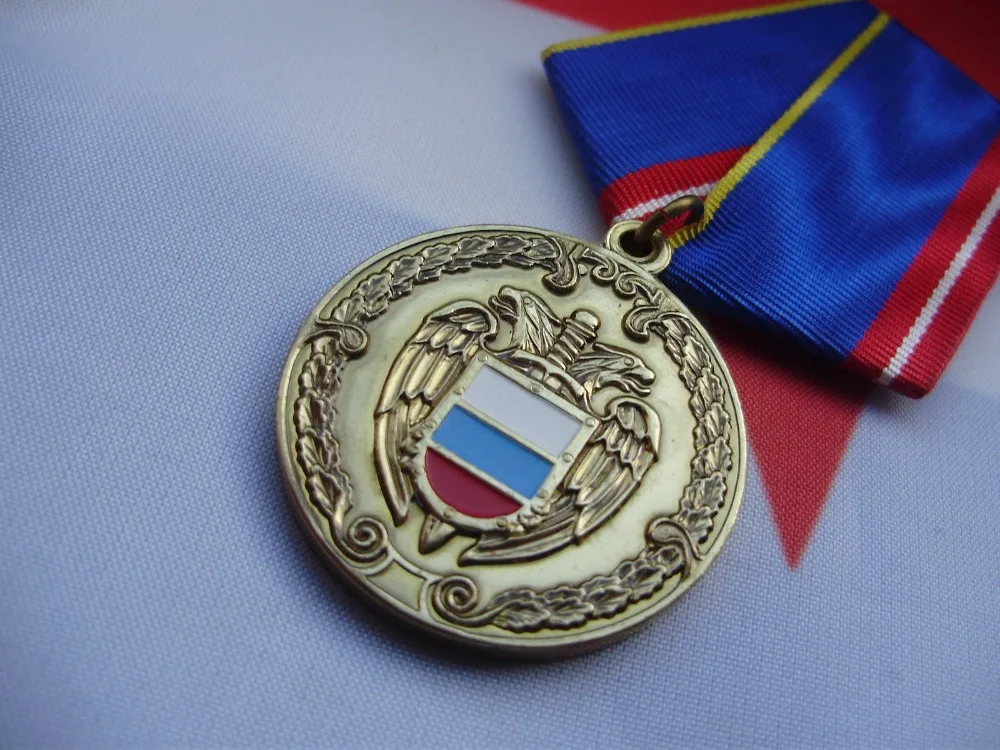 Заказная русская красная Военная honor glory недорогая металлическая медаль России с