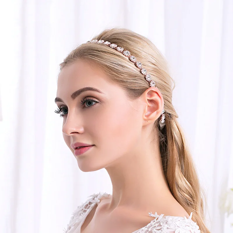 SLBRIDAL Gorgeous Rhinestone Crystal Wedding Headband Bridal Headpieces Hair accessories Bridesmaids Fashion Daily Women Jewelry | Украшения
