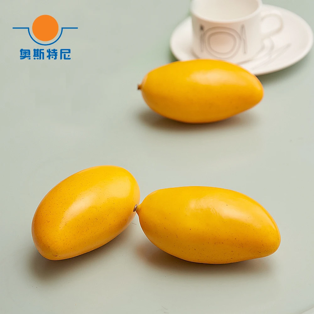 10 шт. большой размер оранжевый цвет высокая имитация искусственный манго фрукты