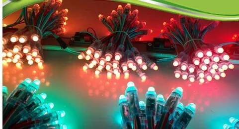 200 шт. светодиодный светильник 12 мм DC5V водонепроницаемый IP68 Светодиодный модуль WS2811+ T1000B программируемый светодиодный контроллер с sd-картой