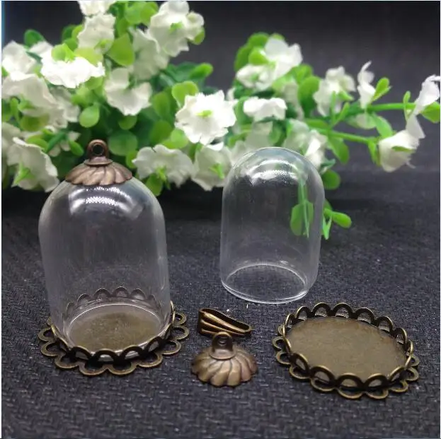 5 комплектов 25*18 мм стеклянный шар искусственная бронза цветные базовые бусины