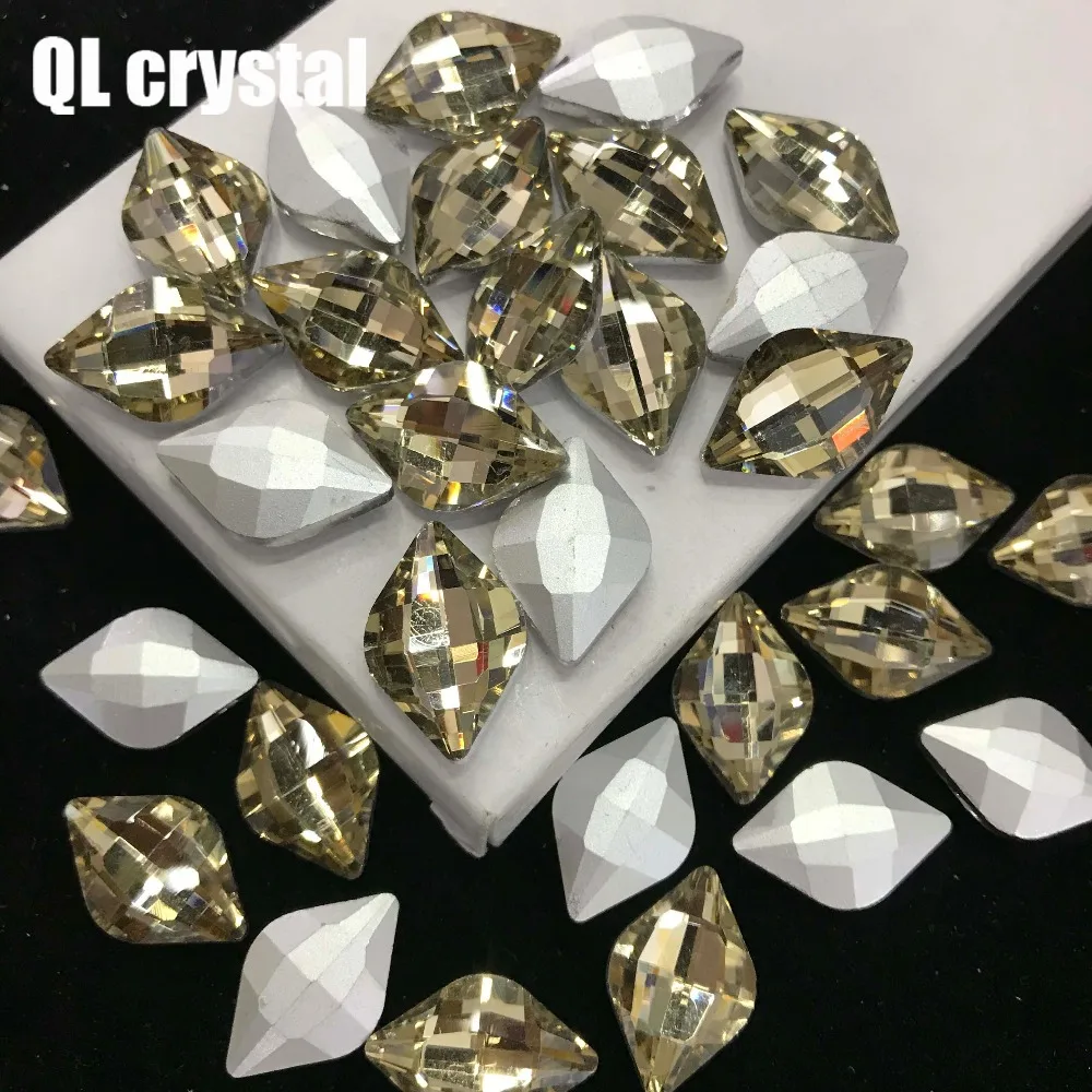 QL кристалл все размеры Американский футбол Pointback горный хрусталь Высокое