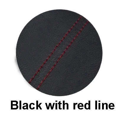 Black with red line Для Honda 10th Civic интерьер PU покрытие автомобиля двери панель подлокотник центральная консоль крышка отделка защиты стайлинга автомобилей стикеры - Название цвета: Black with red line