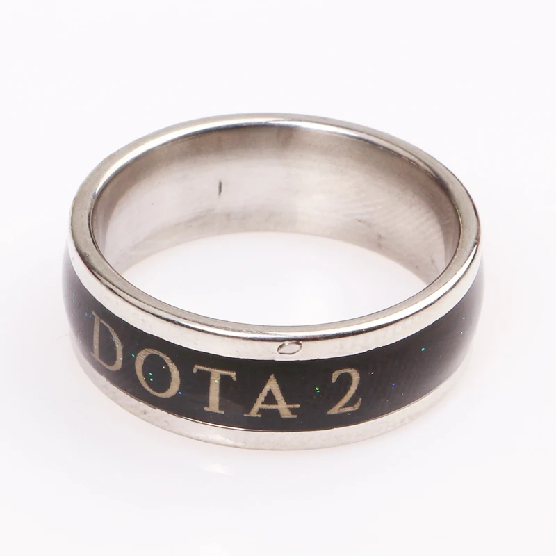 Новый Нержавеющая сталь DOTA 2 кольцо изменить цвет модные женские для мужчин
