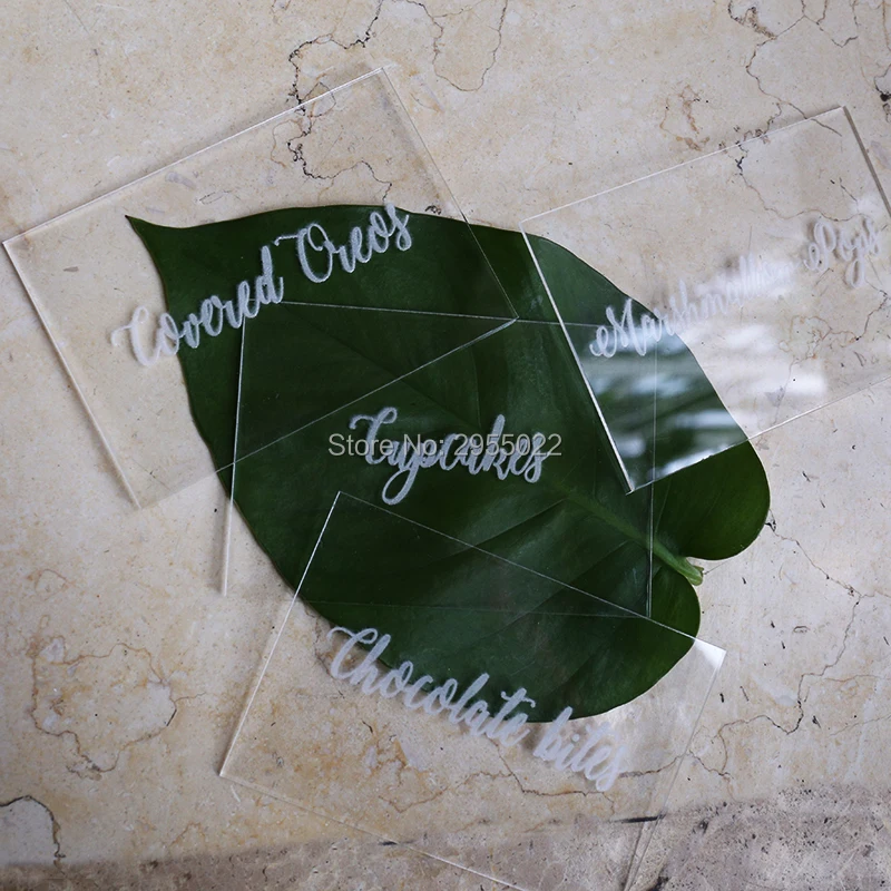 Персонализированные Прозрачные акриловые витрины товары для вечерние Золотые