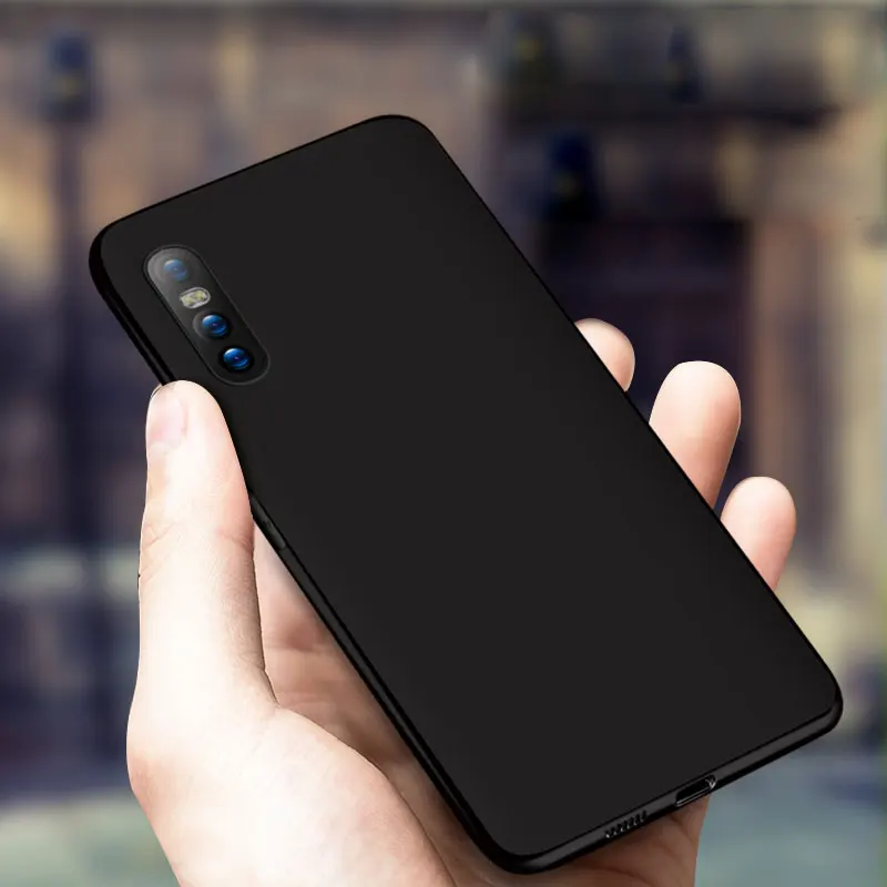 For VIVO X27 Pro V15 S1 iQOO X23 V11 X21i/Nex S A/X21 UD/V9 V5 Lite V7 Plus Y71 Y83 Y95 Case Black Soft Matte Cover Skin |