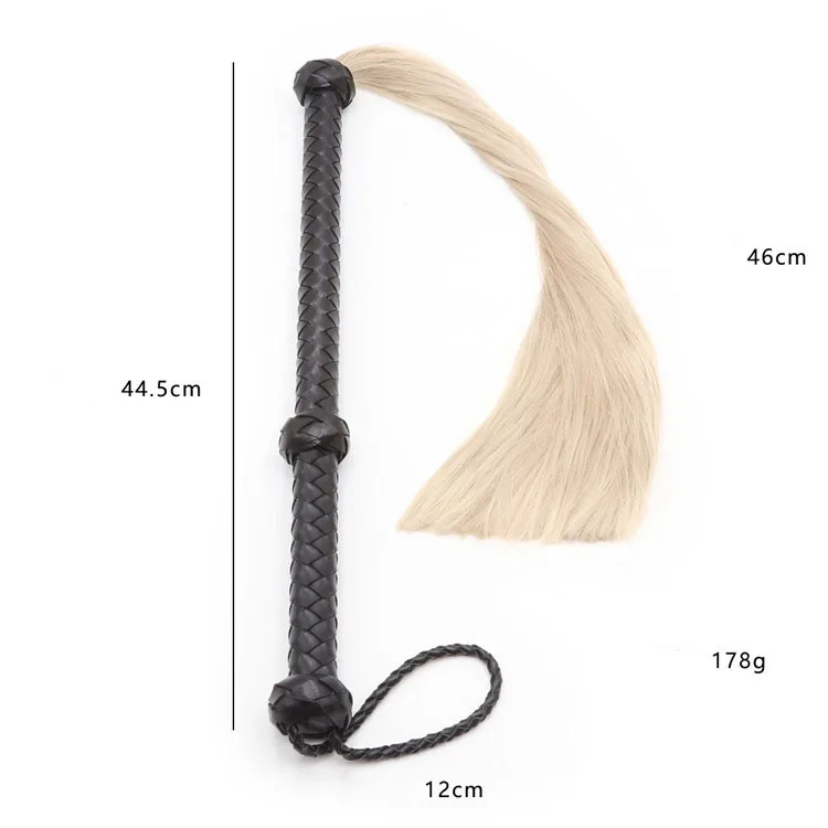 Horse Tail Whip BDSM Fetish Sex Bondage Cosplay Tool Flogger Toys For Couples Sexy Costumes Slave Spanking |