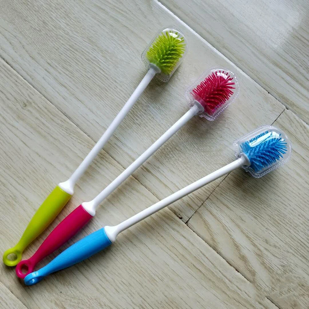 1 шт. щетка для бутылки чашка очистки силиконовый кухонный очиститель мытья