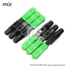 100 шт./лот SC APC оптоволоконный коннектор быстрый для розеток FTTH