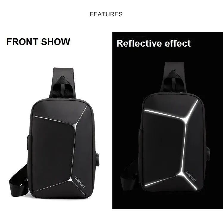 USB рюкзак через плечо Mochilas один ремешок умный рюкзак мужская Сумка дорожная Классическая Подростковая Противоударная городская сумка через плечо