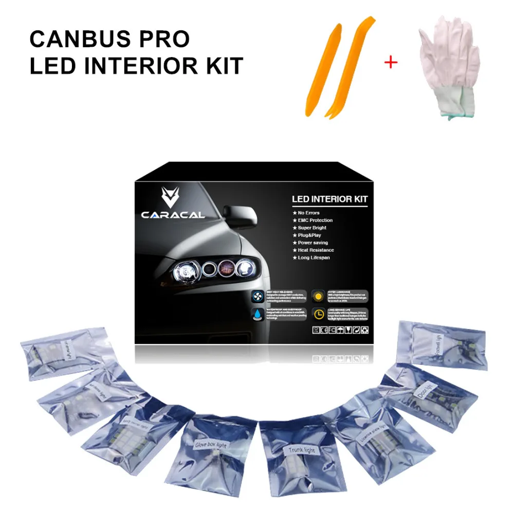 25 шт. безошибочный Белый Премиум светодиодный светильник для интерьера комплект