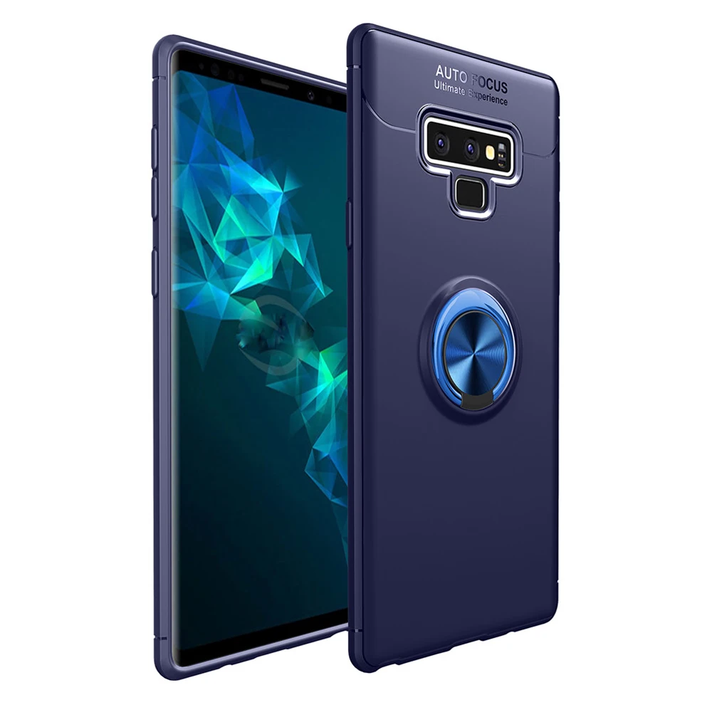 Чехол KDTONG для Samsung Galaxy Note 9 роскошный мягкий силиконовый чехол с магнитным кольцом