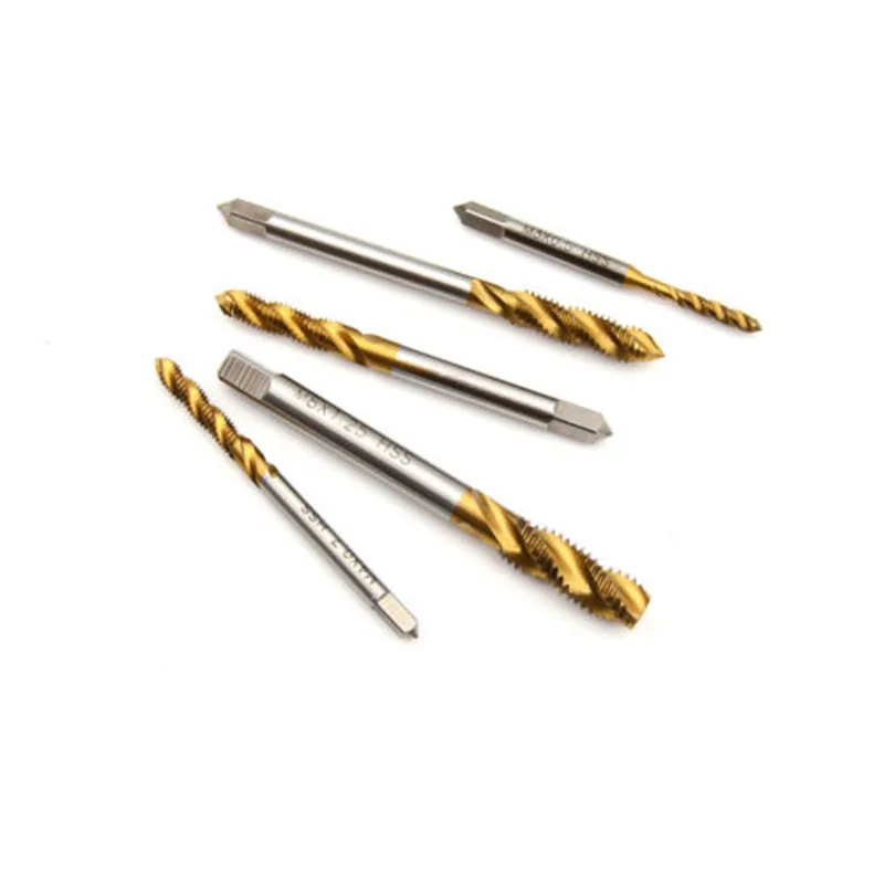 5 шт./компл. ручной кран с шестигранным хвостовиком Hss винт спиральная резьба