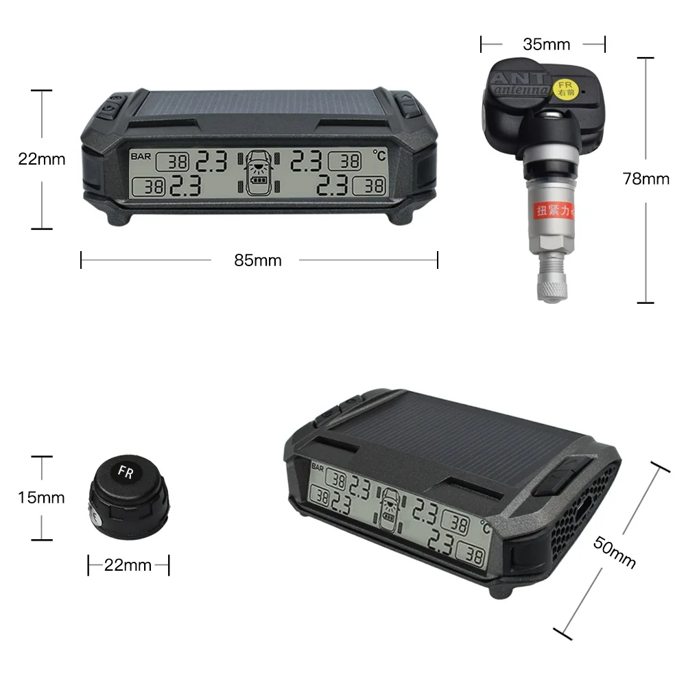 Система контроля давления в автомобильных шинах TPMS, беспроводной монитор давления в шинах, внешний внутренний датчик TMPS