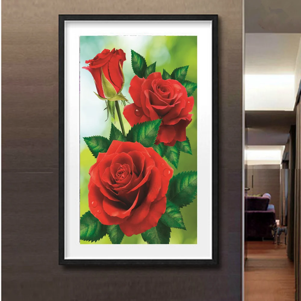 Алмазная живопись 5d своими руками цветы вышивка крестом алмазная картина стразы