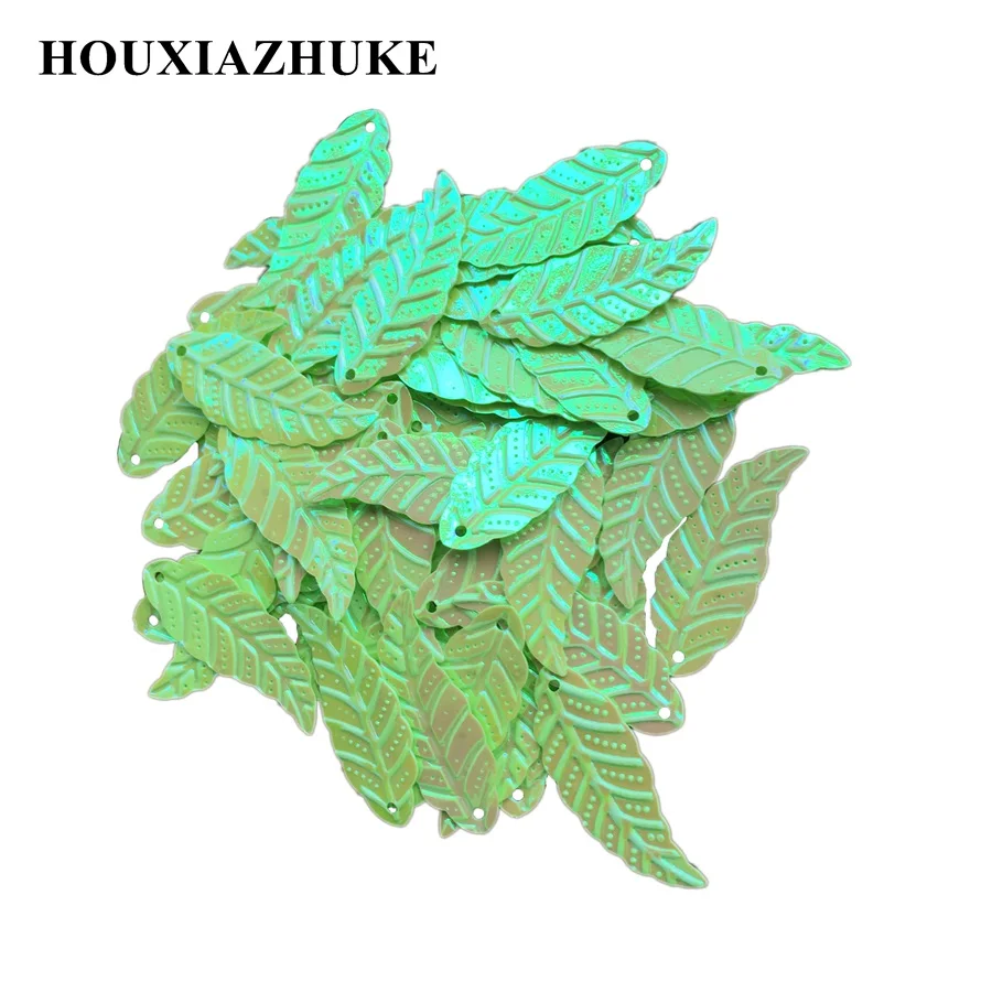 Блестки в форме листа серебристого цвета 10 х30 мм 1200 шт. партии|leaf sequins|shaped sequinssewing