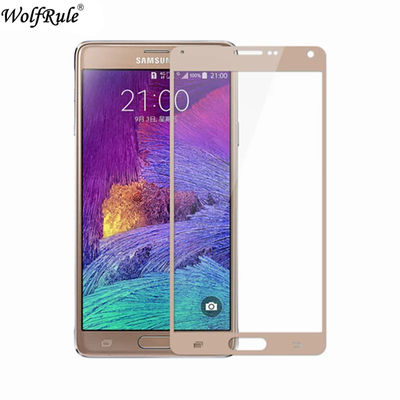 Защитное стекло для Samsung Galaxy Note 4 закаленное полное покрытие защитная пленка n9200 |