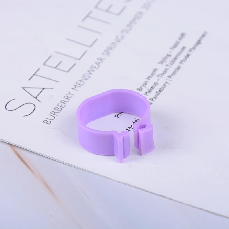 Purple 20 шт внутренний диаметр 2,0 см куриное кольцо курица нога лента с голубем птицы голубь птицы перепелиный Гусь цыплята утка попугай Клип Кольца - Цвет: Purple