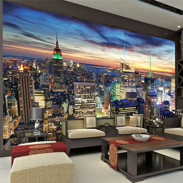 Современные пользовательские большие фото обои Нью Йорк Настенная роспись