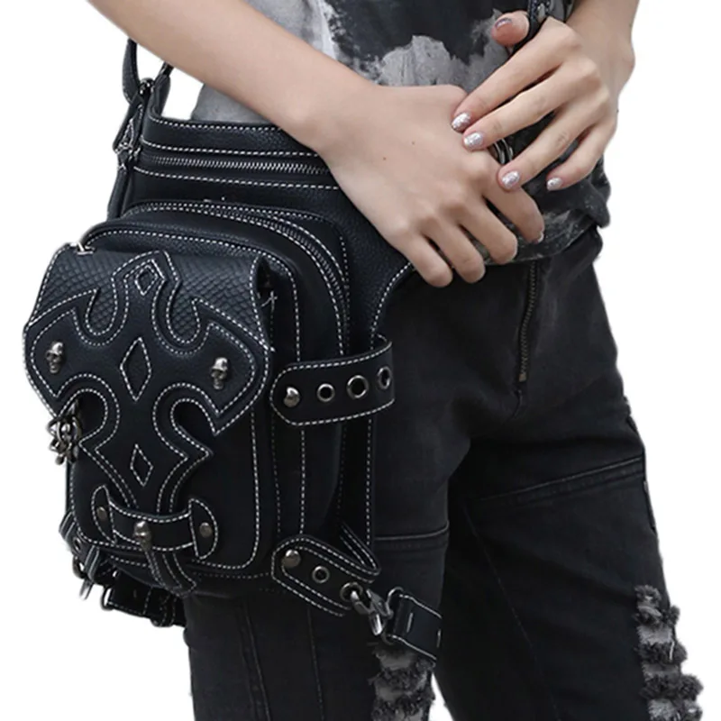 Женская кожаная сумка Кобура в стиле ретро|leg bag|fashion waist bagwaist bag |