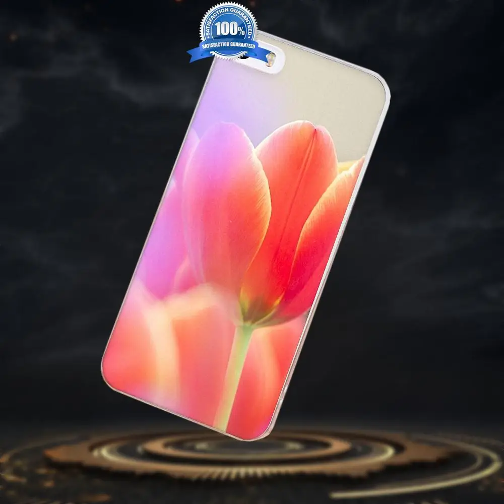 Мягкий чехол из ТПУ с цветком красного розового и фиолетового цветов для Xiaomi Redmi 5
