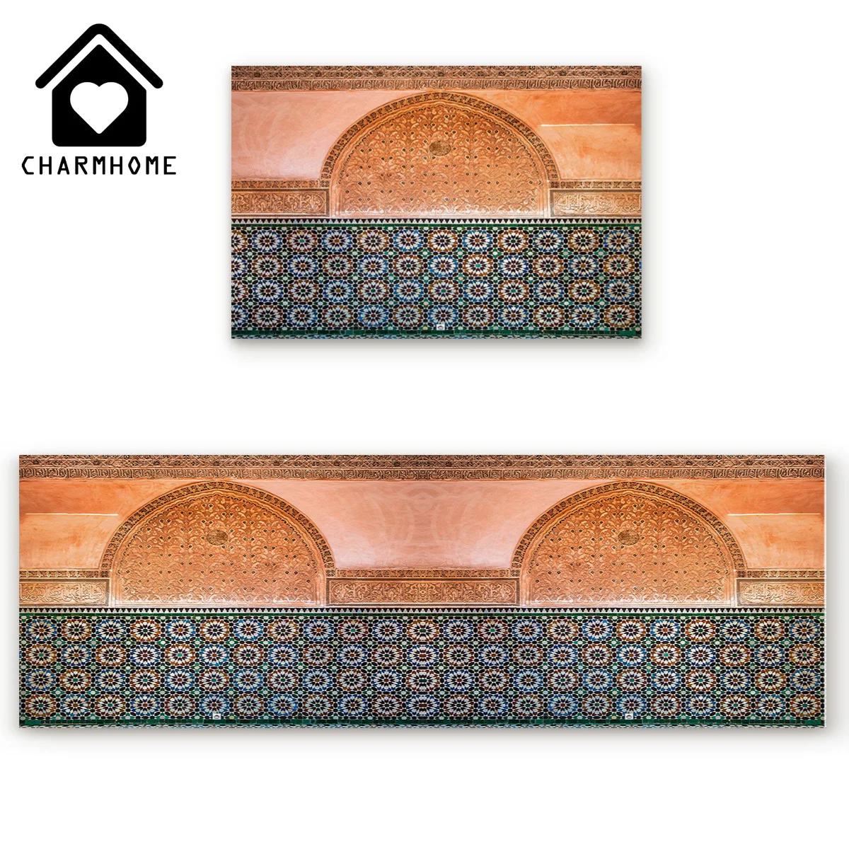 CHARMHOME 2 шт./компл. Винтаж марокканский геометрический проверки длинные Кухня