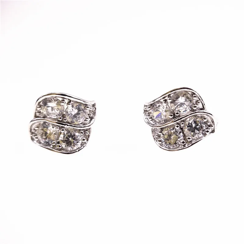 Женские свадебные серьги INALIS с милым листом Подарочные сережки 3 мм круглые